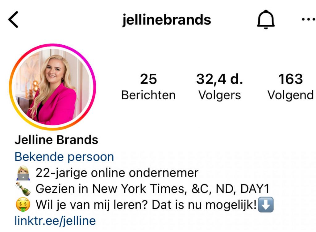 Jelline Brands Instagram
